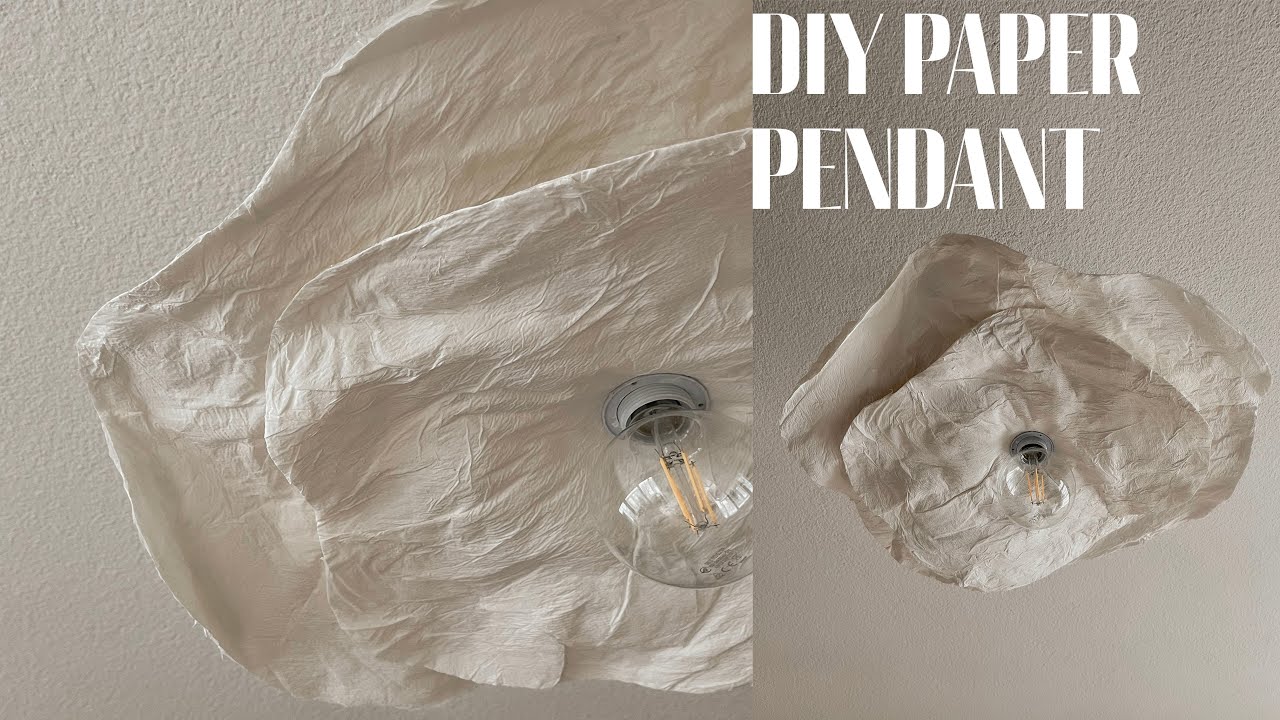 DIY PAPER MACHE PENDANT