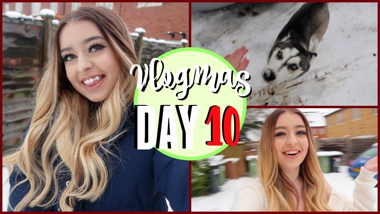 ТАК МНОГО СНЕГА!! СНЕЖНЫЙ ДЕНЬ! VLOGMAS ДЕНЬ 10!