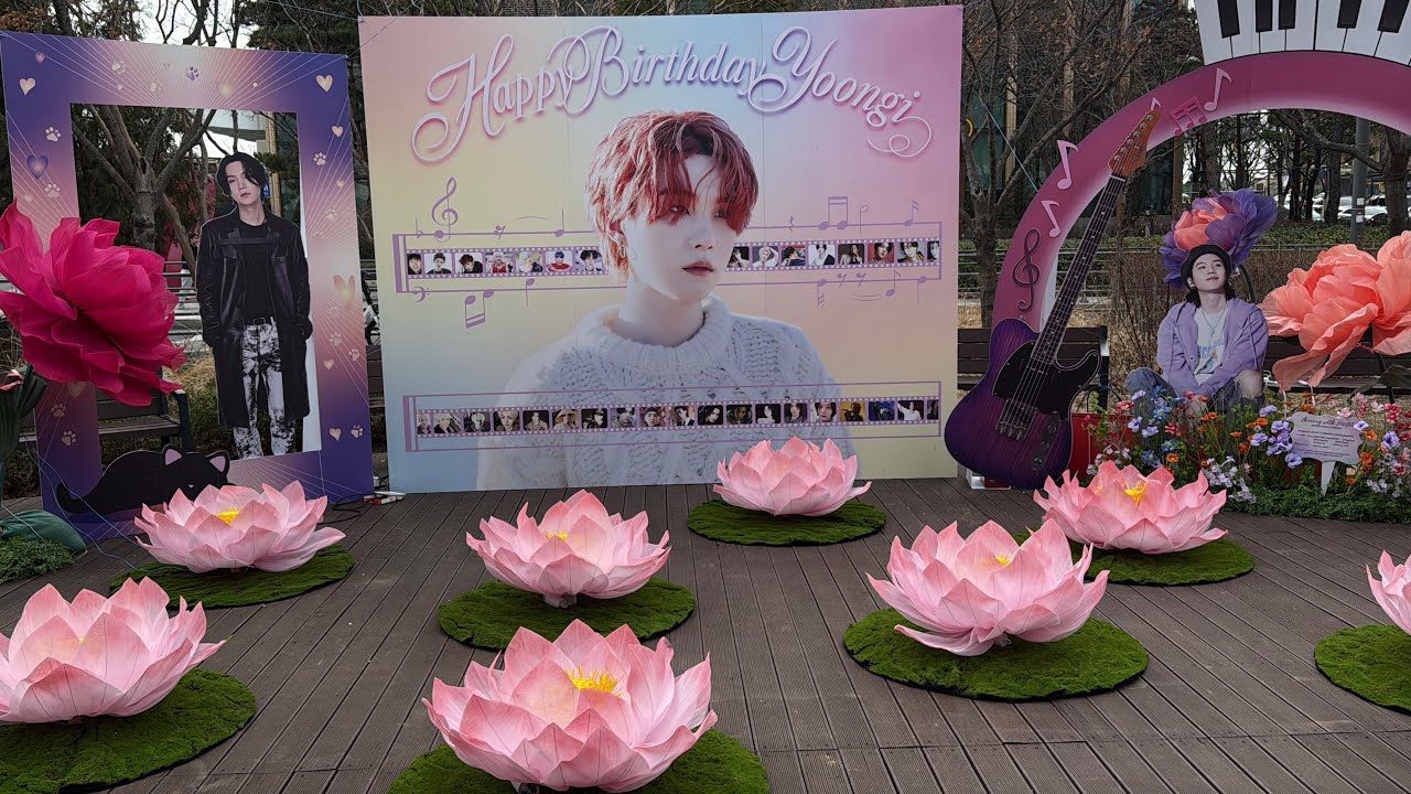 아미로그, MIN YOONGI Birthday Celebration in Seoul💜 HAPPY SUGA DAY☘️ #yoongi #suga #bts 