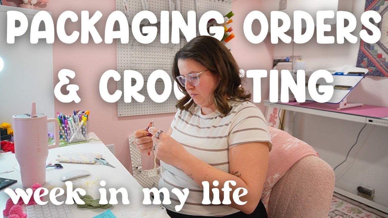 Видеоблог о малом бизнесе 🧶✨📦 Упаковка заказов, учет товаров для вязания крючком и подготовка опт...