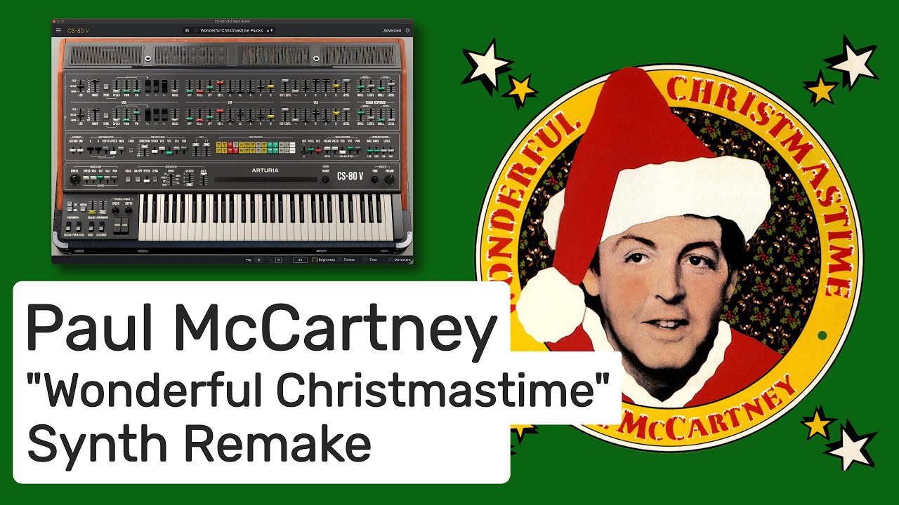 Paul McCartney - Wonderful Christmastime (Synth Remake: Updated Version 2024)