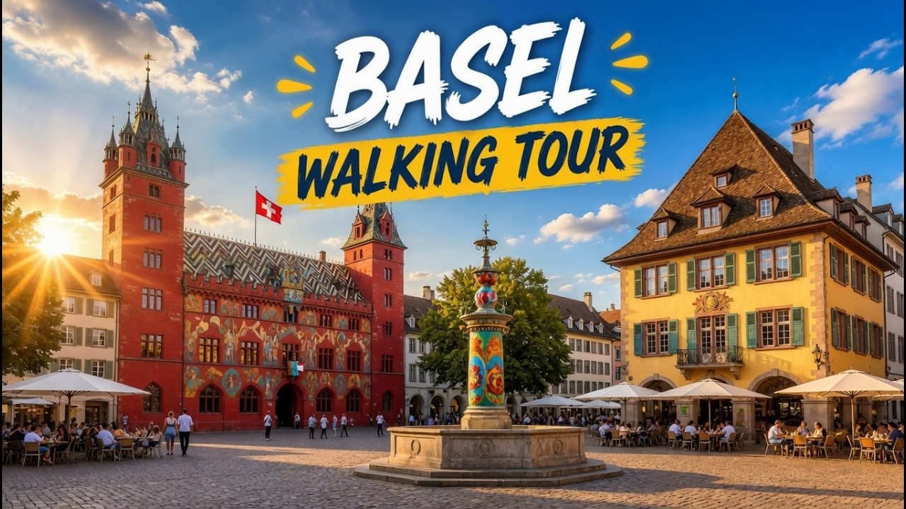 Walking Through Basel: Relaxing City Tour with Ambient Sounds