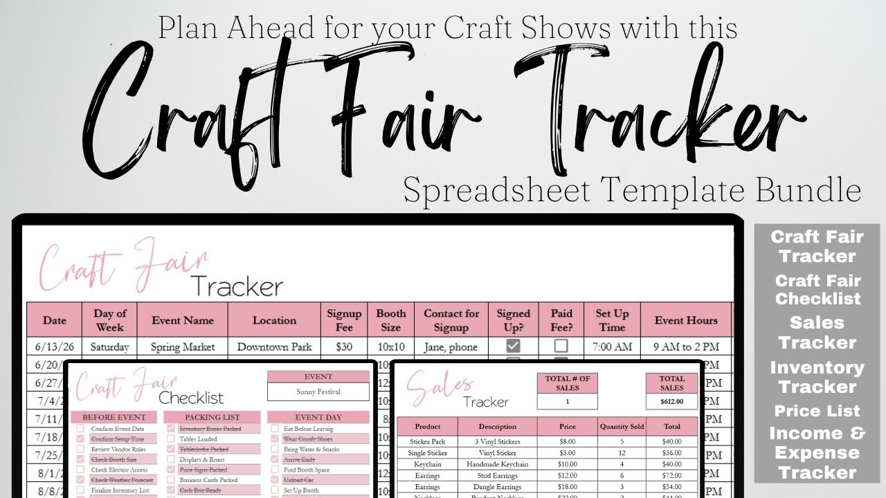 Таблица Google Sheets для отслеживания результатов ярмарки ремесел, электронная таблица Excel для...
