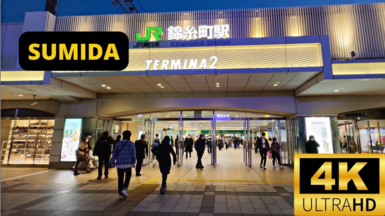 TOKYO, JAPAN 🇯🇵 [4K] SUMIDA WARD — Kinshicho Station to Tokyo SKYTREE