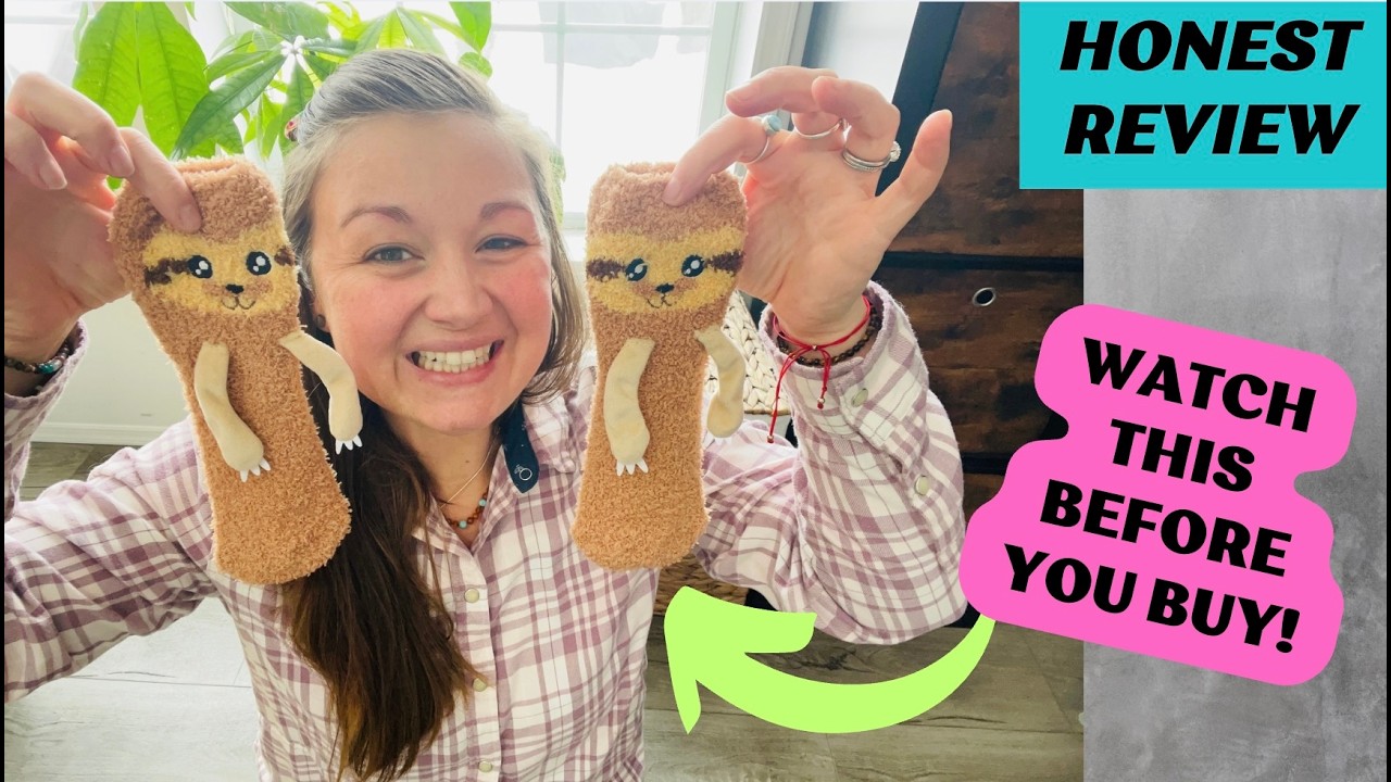 My Honest Review of 3D Sloth Fuzzy Socks with Plush Arms