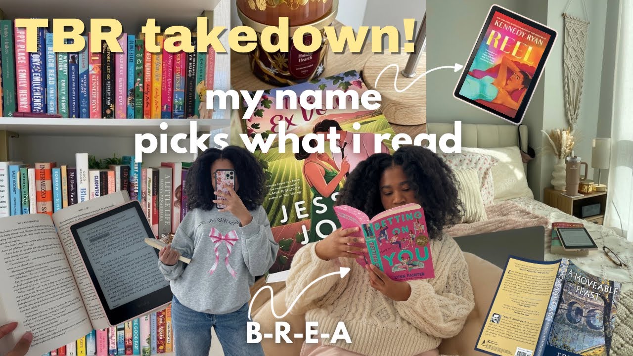 TBR TAKEDOWN: my name chooses the books i read 📚✨ cozy reading vlog, spoiler-free, anticipated reads