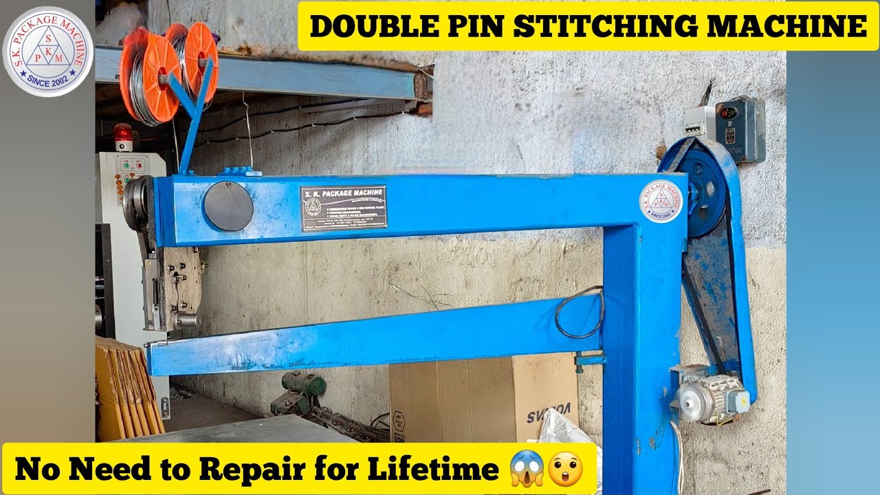 S.K. Brand (Imported) Double Pin Box Stitching Machine... 