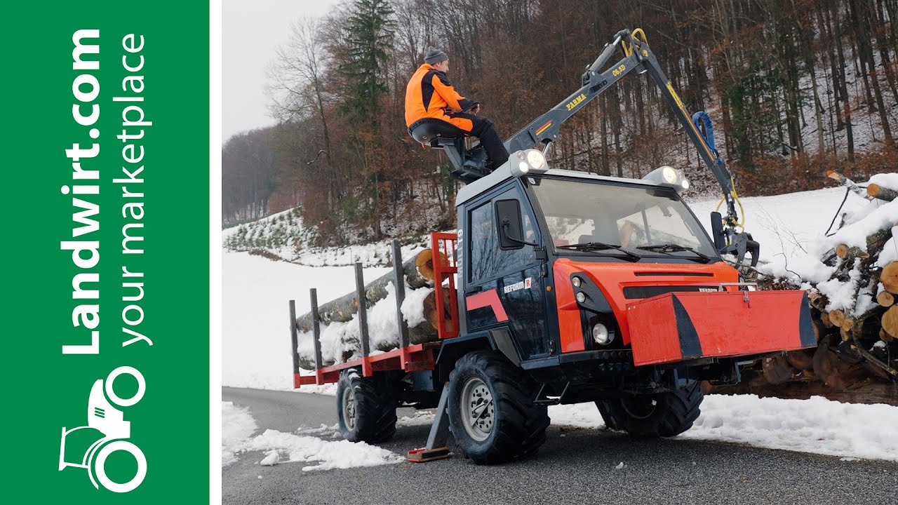 Holzladekran auf Muli gebaut | landwirt.com