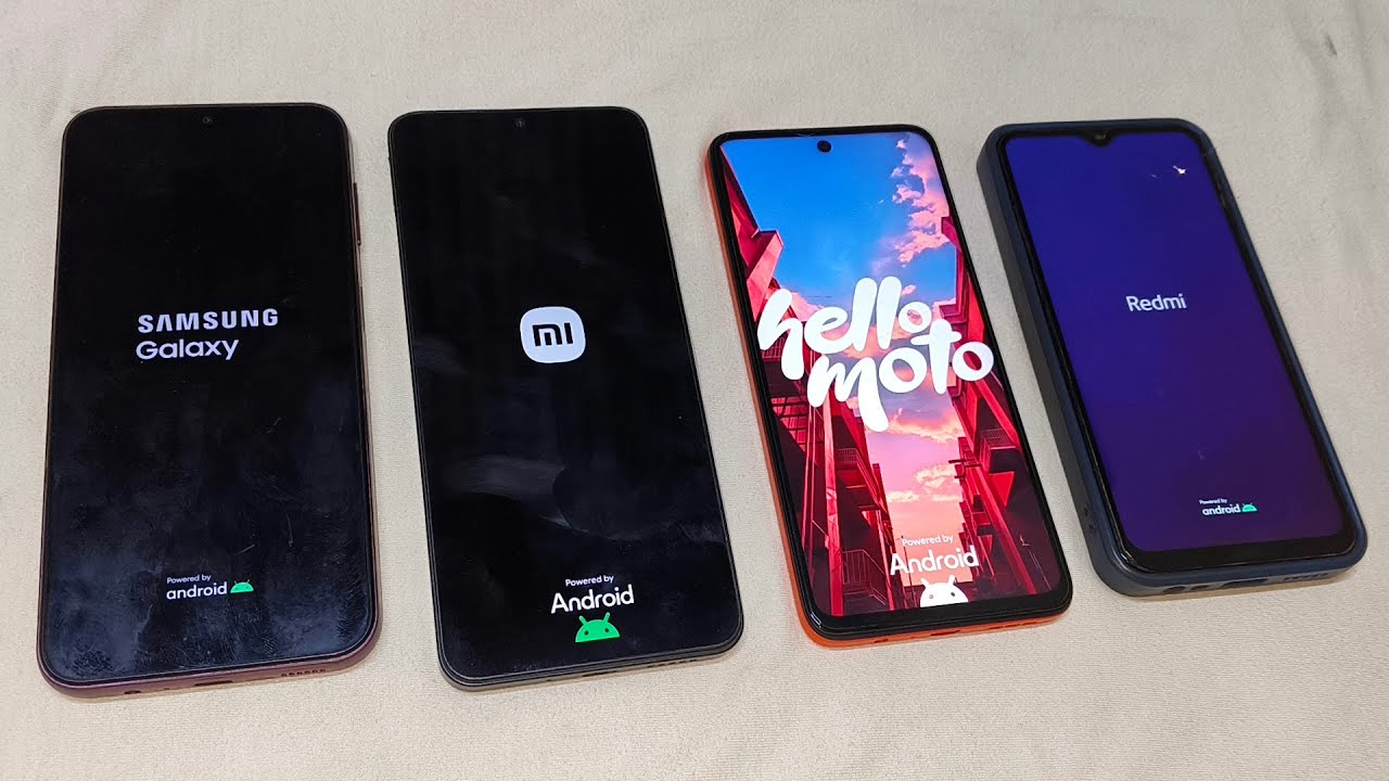 Samsung A14 vs Redmi A4 vs Motorola G45 vs Redmi 8A Reboot Speed Test