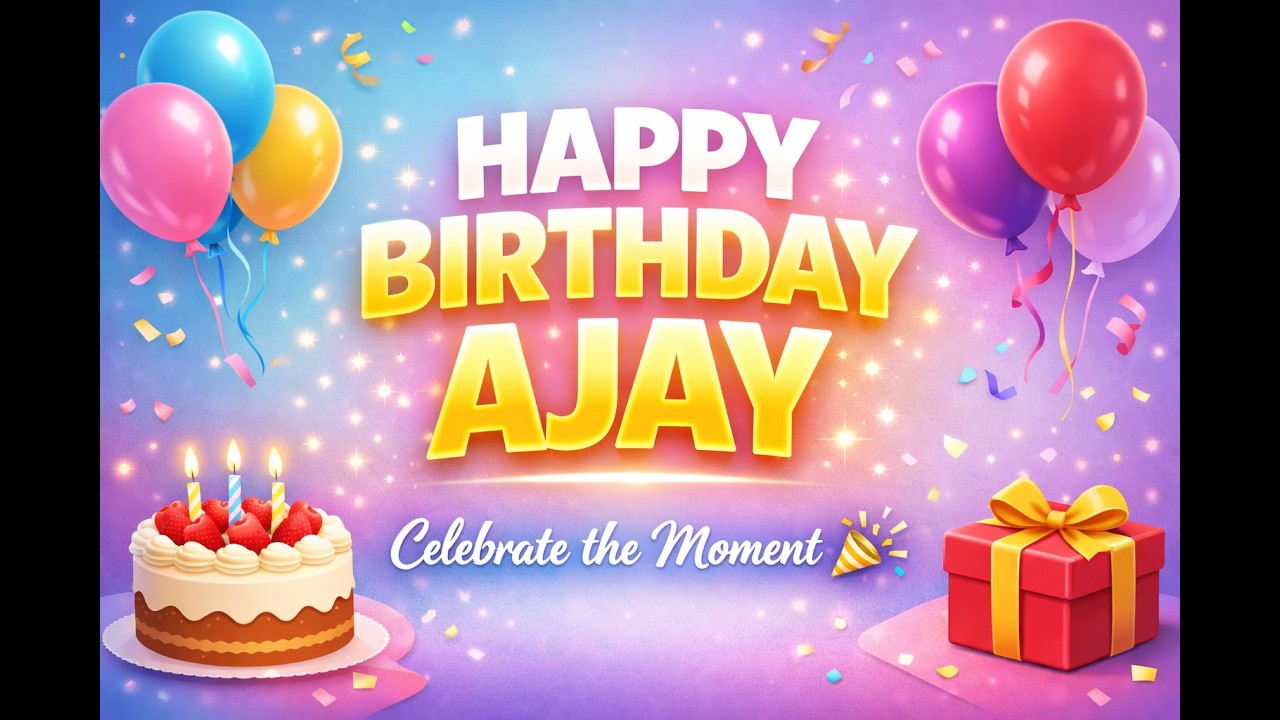 Happy Birthday Ajay | Birthday Song with Name | Name Song for Ajay | Ajay Birthday Song | HBD Ajay