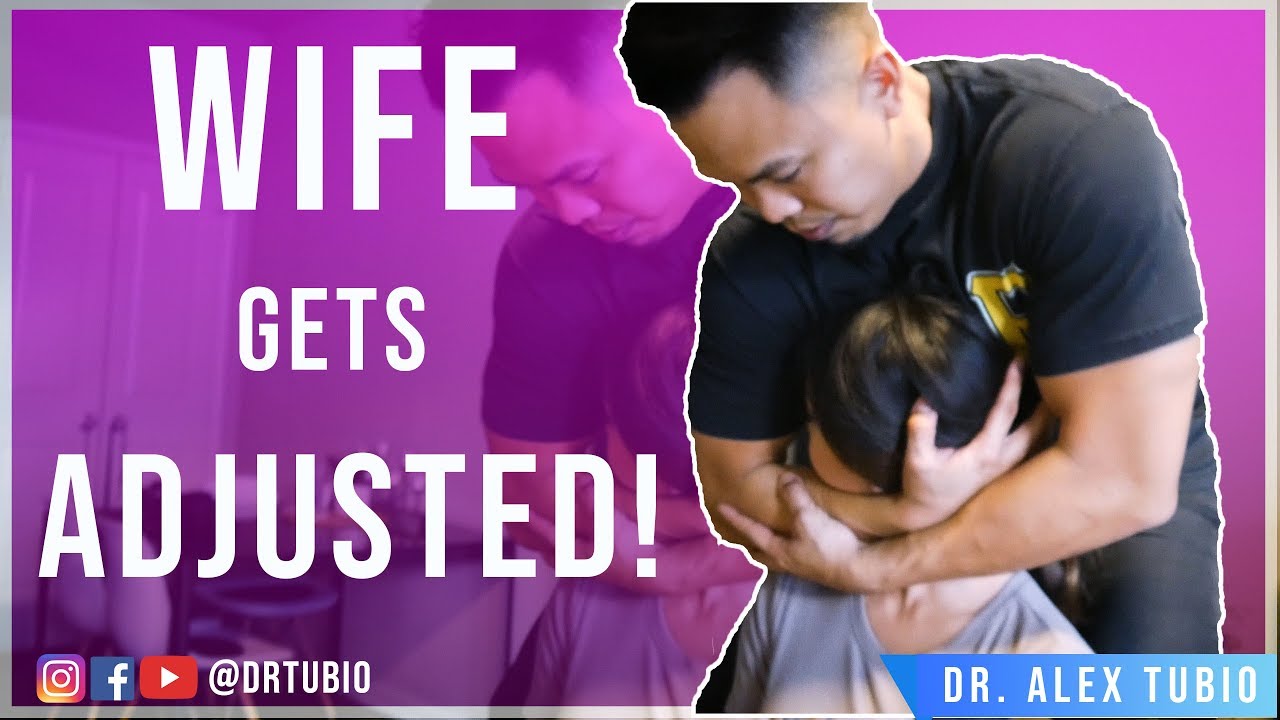*GORGEOUS WIFE* gets FULL body Chiropractic Adjustment | Chiropractic Crack| Dr Alex Tubio