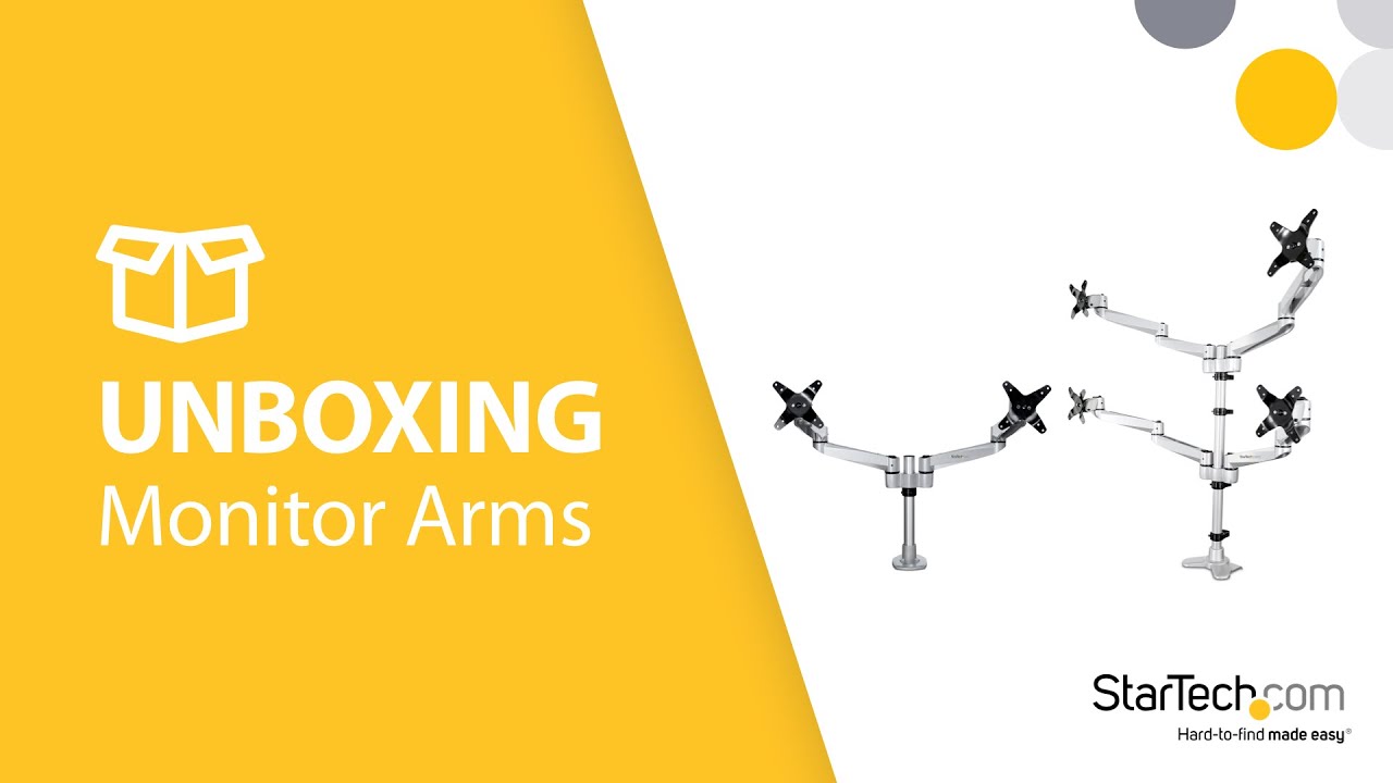 Dual and Quad Monitor Arm Unboxing - ARMQUADPS & ARMDUALPS | StarTech.com