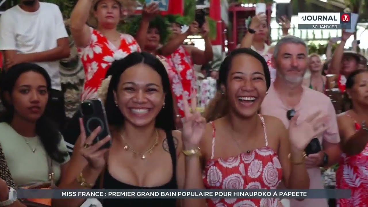 Miss France 2026 : premier grand bain populaire pour Hinaupoko à Papeete