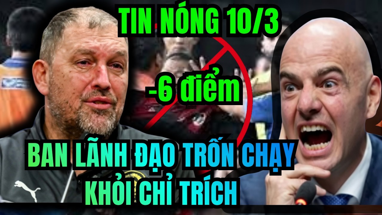 ⚽Nóng 10/3: CAS trừ malaysia mất 6 điểm, dàn HLV MÃ LAI thì trốn tránh trách nhiệm.