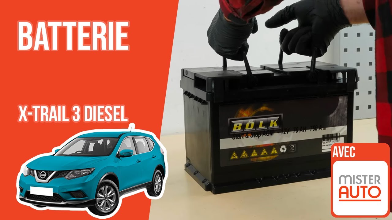 Changer la Batterie X-Trail 3 1.6 dCi 🔋