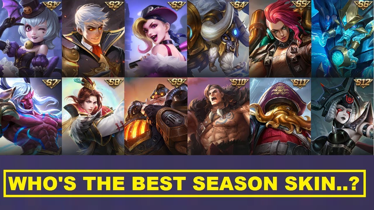 ALL SEASON SKIN REVIEW - Who's The Most Worthy From S1-S12 Mobile Legends