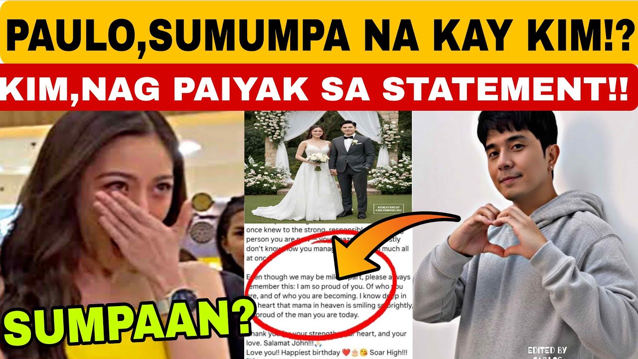 WEDDING VOWS❓PAULO,SUMUMPA NA KAY KIM❓KIM,NAG PAIYAK SA NILABAS NA STATEMENT‼️PAULO,