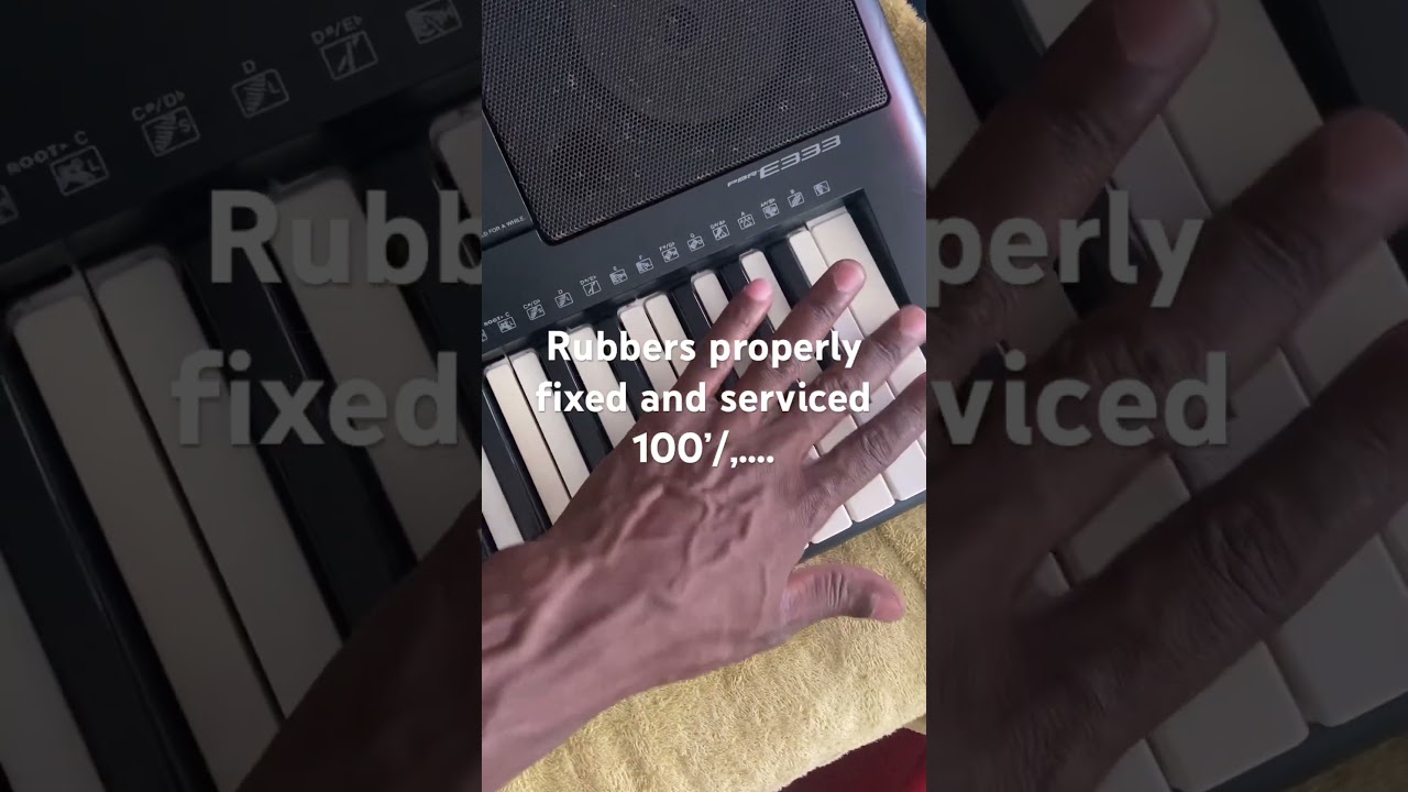 Yamaha PSR e343 working extremely good after replacing the broken rubber pads&hellip;.