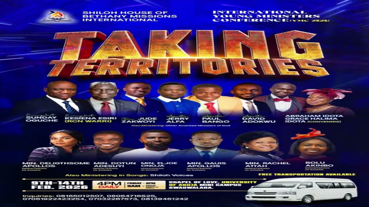 INTERNATIONAL YOUNG MINISTERS CONFERENCE 2026 || TAKING TERRITORIES || EVANG. KESIENA ESIRI