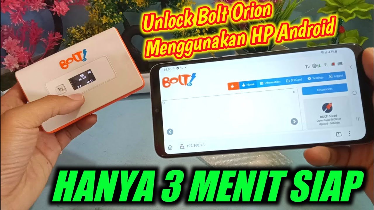 Cara Unlock Bolt ORION MoviMax1 4G LTE Menggunakan HP Android