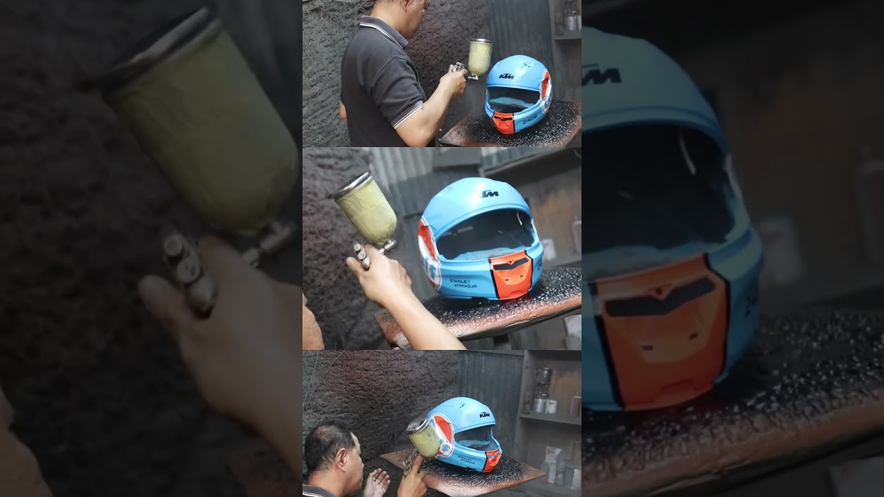 CAT HELM DENGAN KUALITAS PREMIUM DAN BERGARANSI! #tomiairbrush