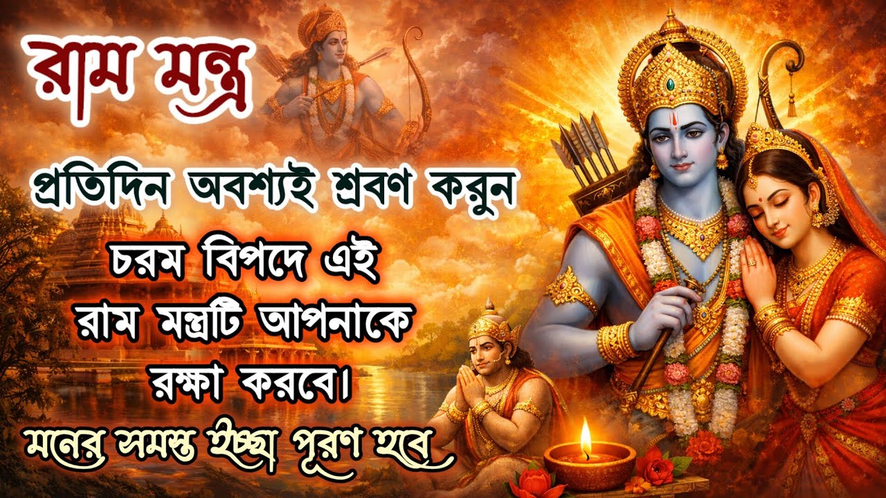 রোজ শ্রবণ করুন এই রাম মন্ত্র, সমস্ত মনের ইচ্ছা পূরণ হবে, জীবনে সমস্ত বাধা দূর হবে। Shree Ram Mantra