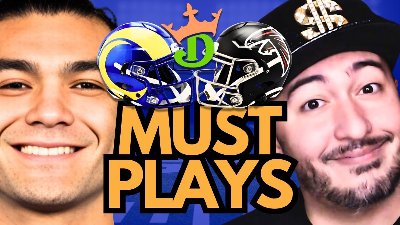 NFL DFS Rams-Falcons MUST PLAYS (DraftKings Highest ROI Lineups!) | NFL DFS Picks