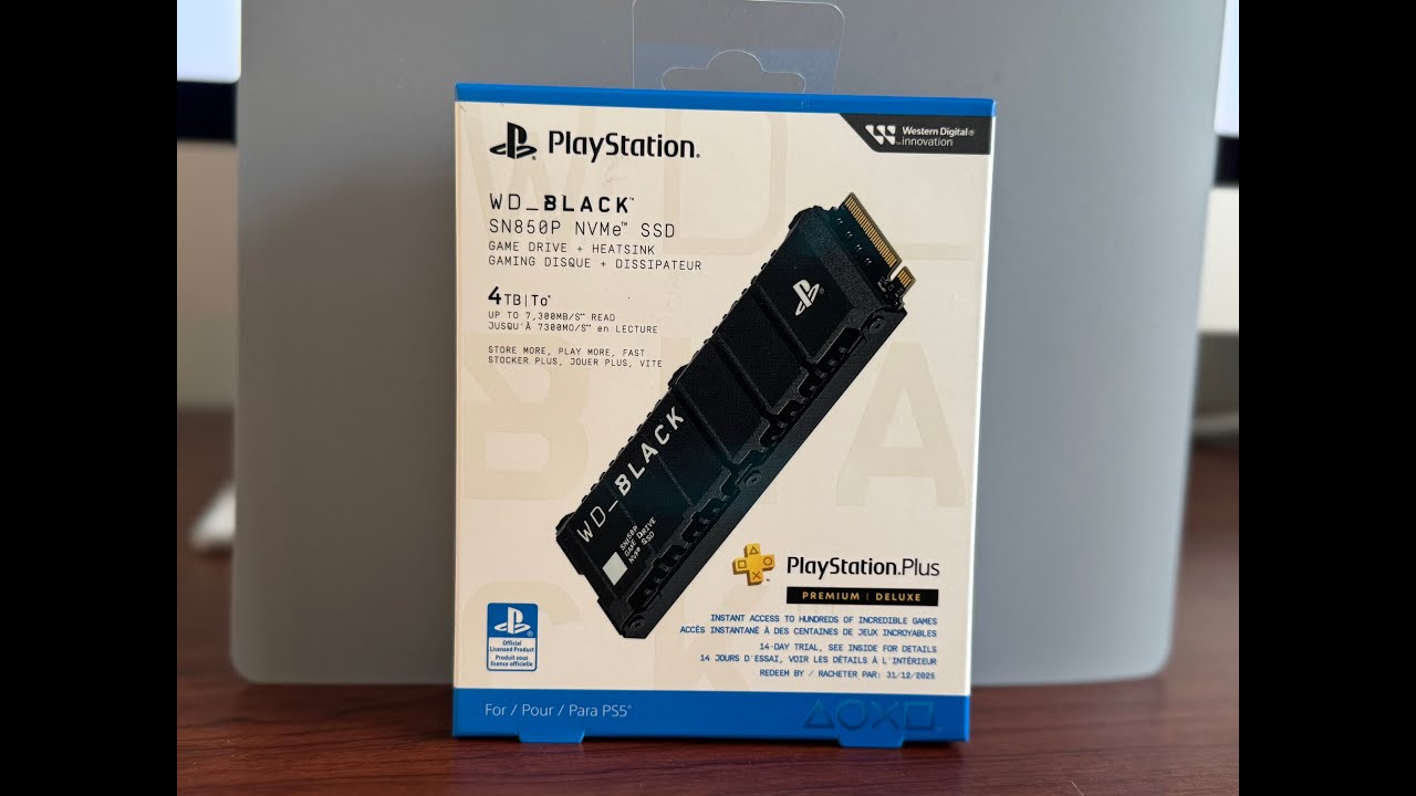 Western Digital Black 4TB SSD Unboxing & Installation on PlayStation 5 Slim Digital