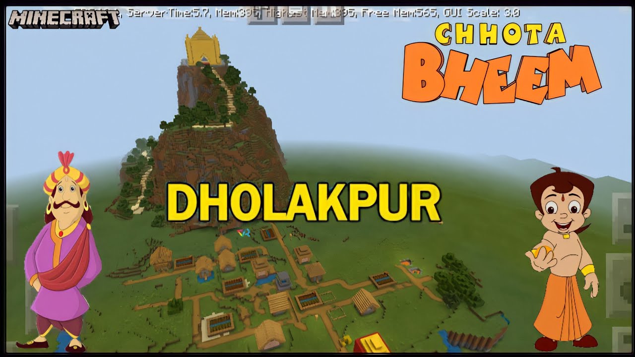 Chhota💛 Bheem Dholakpur Village In Minecraft