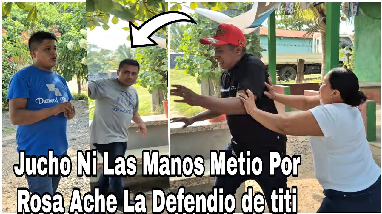 Ache Corrio A Defender A Rosa Pero Ni Jucho Que Es Su Marido Metio Las Manos Por Miedo A Titi🤬
