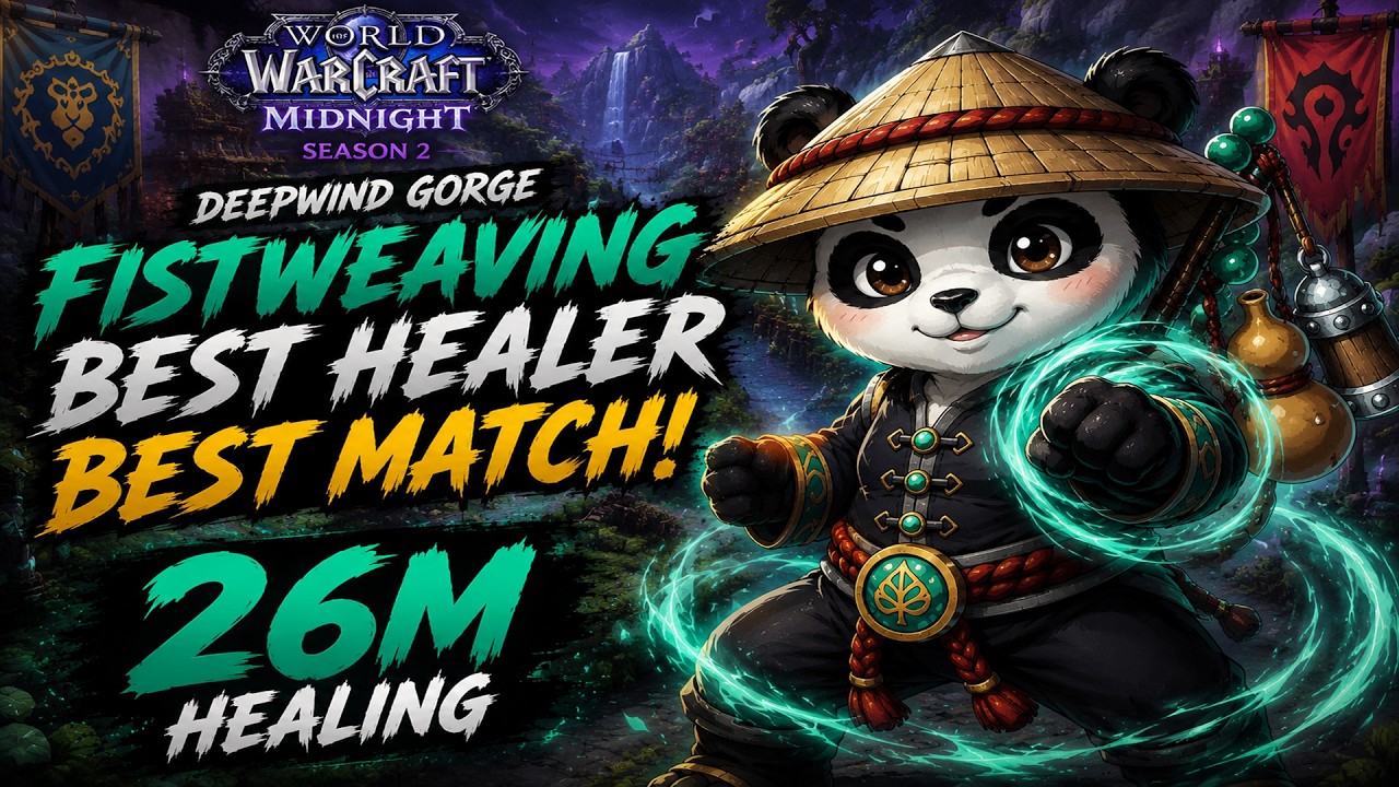 #1 Healing as a Fistweaver Monk | 26M Healing | WoW PvP