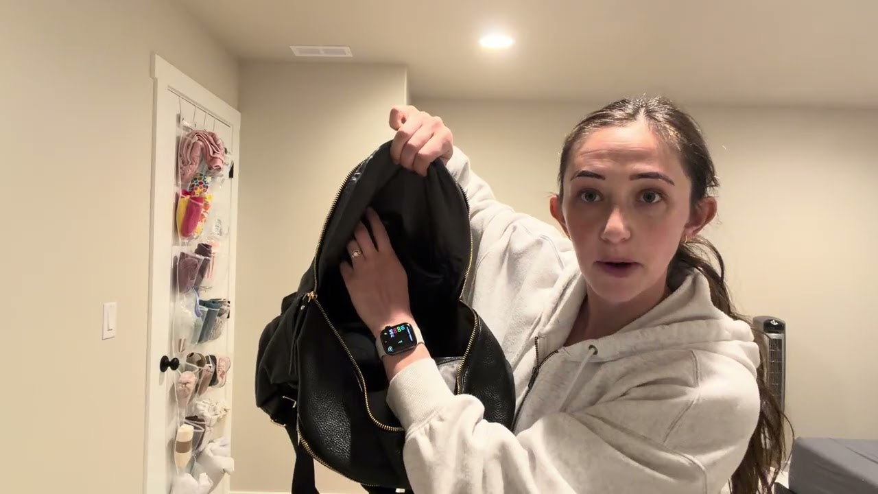 Stylish mom backpack for going out with kids