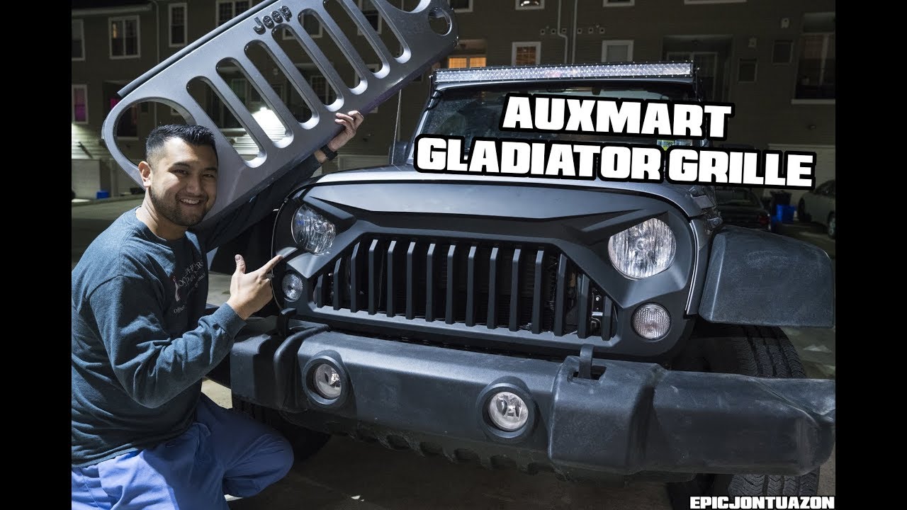 Gladiator Grille | 2017 Jeep Wrangler JK | Auxmart