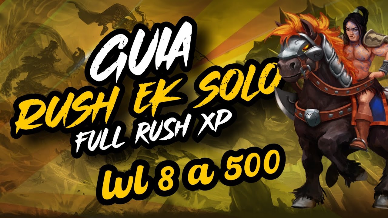 Tibia Guia Rush EK SOLO lv 8 a 500 PT1 FULL XP