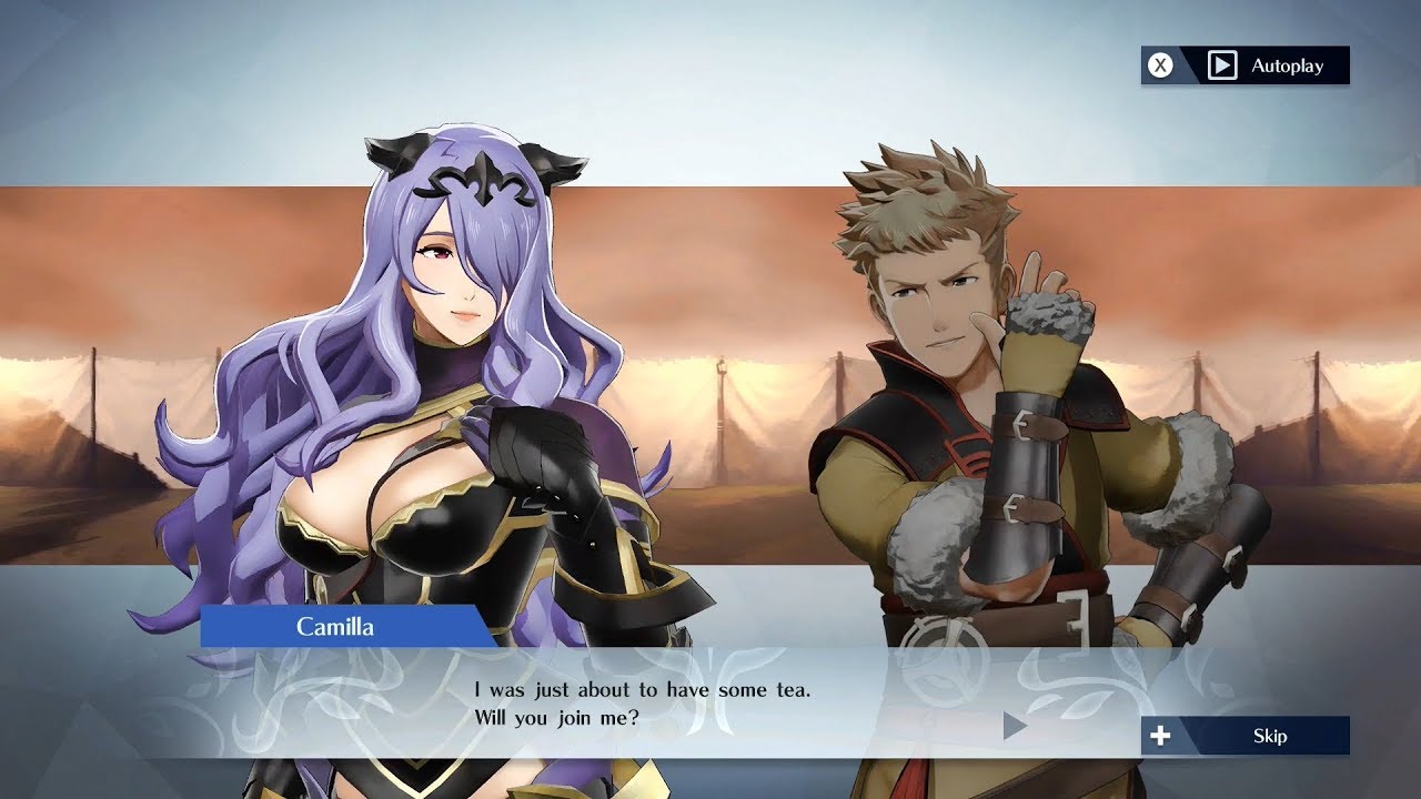 Fire Emblem Warriors - Camilla & Owain Support Conversation