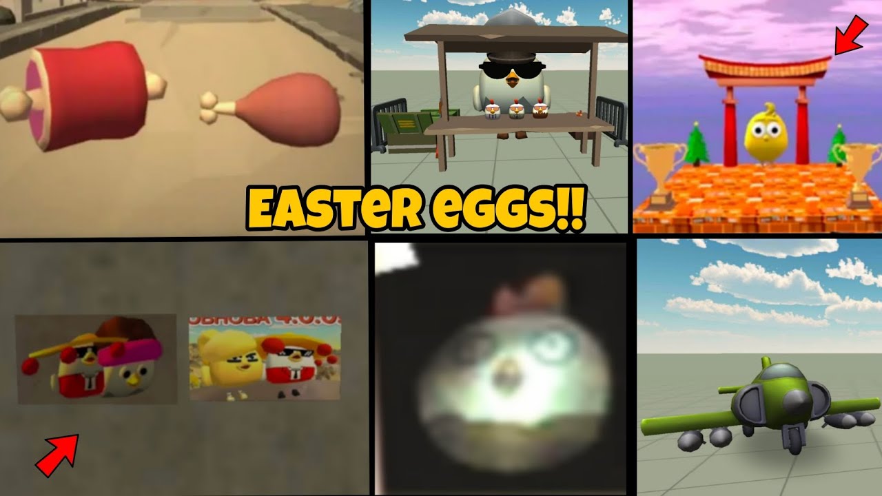 😱 NEW SECRETS IN CHICKEN GUN EASTER EGGS IN CHICKEN GUN