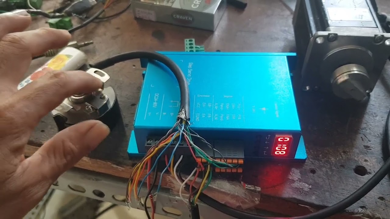 @duyservo encoder 2500 chay phát xung cho hybrid servo 57 duy motor 0776625603
