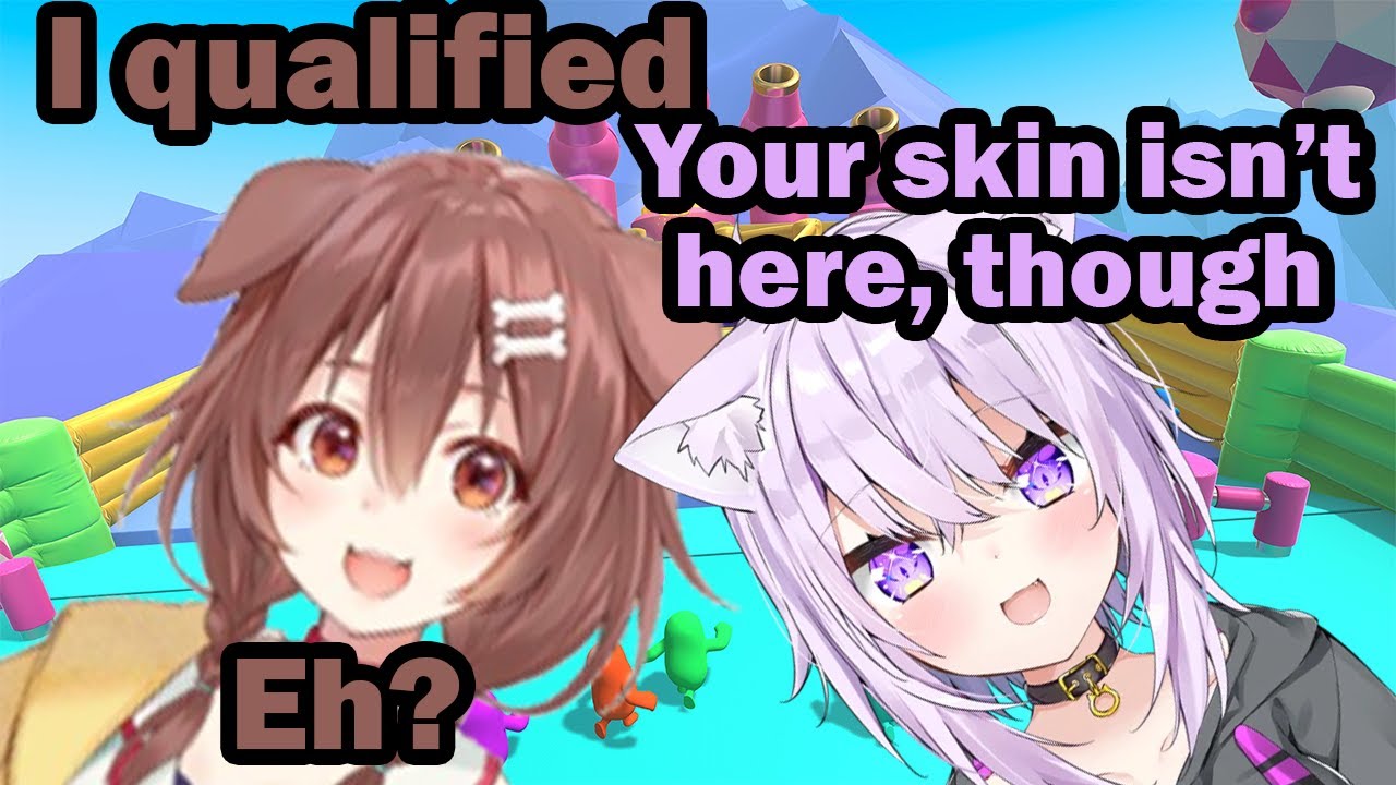 Korone Tricks Okayu With Lies And Deception [Fall Guys] [Hololive] [English Sub]