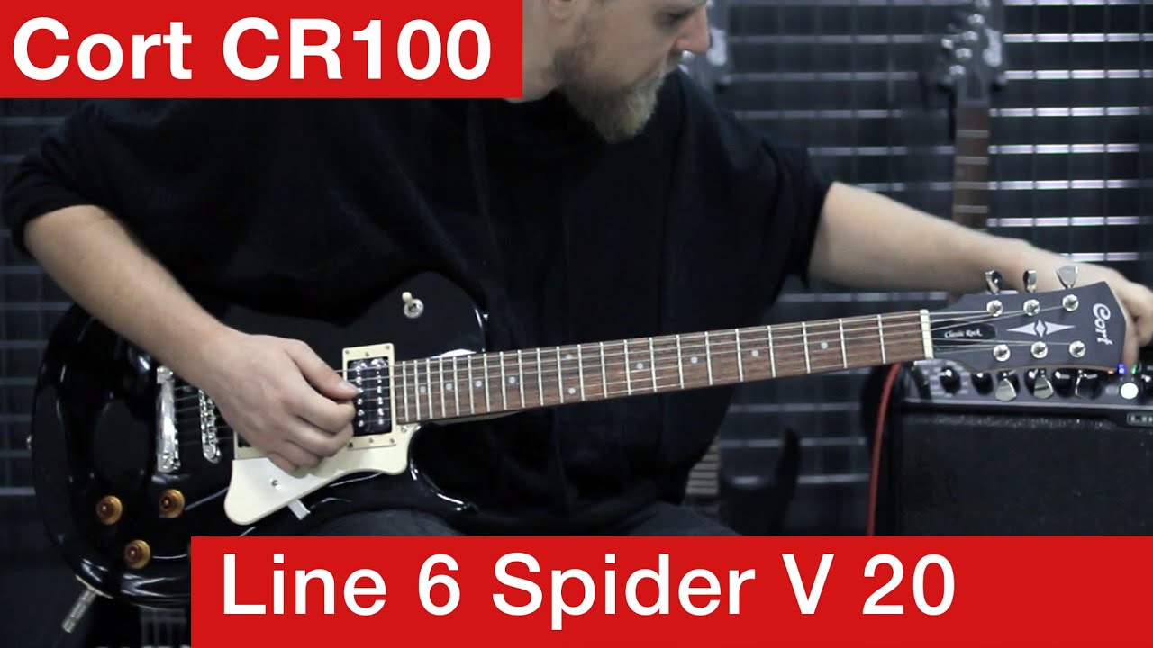 Как звучит Cort CR100 + комбо Line 6 Spider V 20 MkII | Хорошая комбинация?