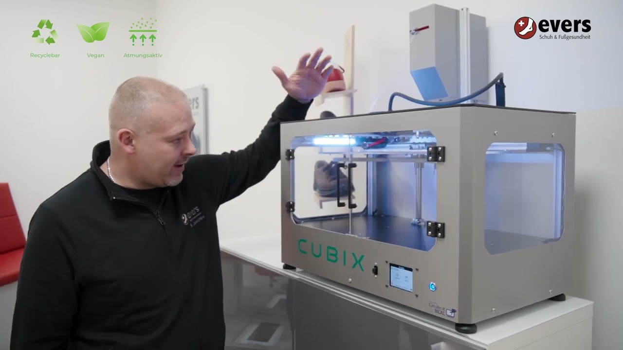 Evers 3D-gedruckte Schuheinlagen