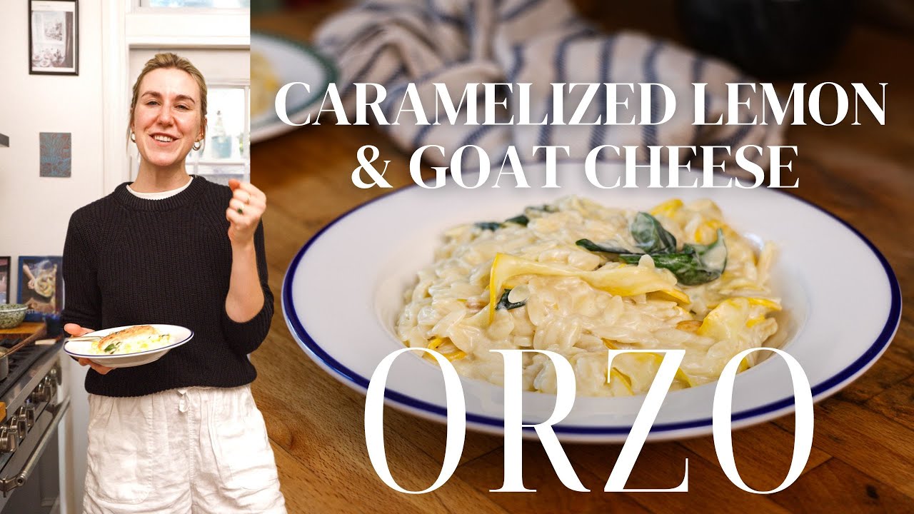 Caramelized Lemon & Goat Cheese Orzo