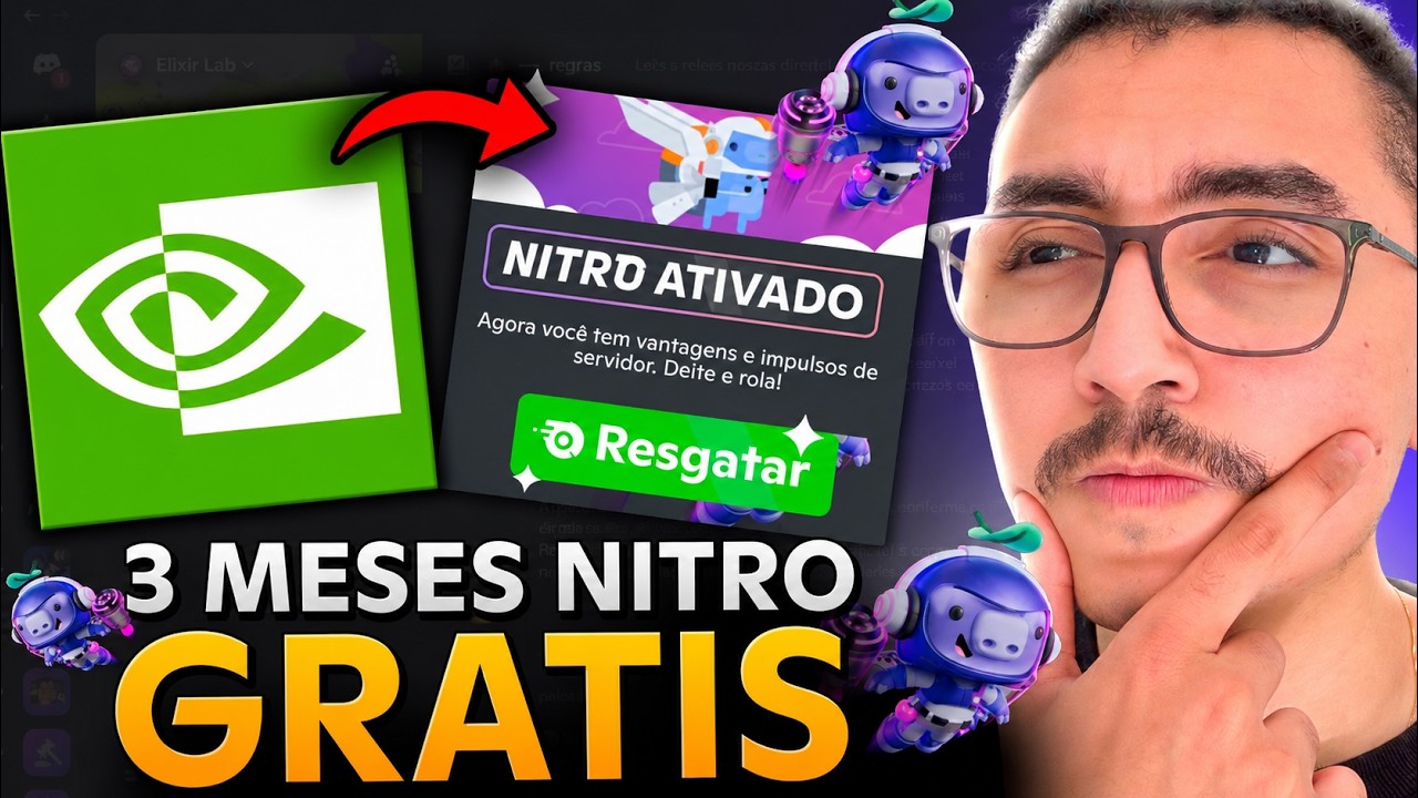 Como RESGATAR 3 MESES do DISCORD NITRO GR&Aacute;TIS com NVIDIA GeForce App!