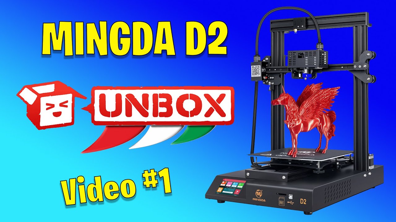 Stampante 3D Mingda D2 - #1 Unboxing e assembalggio