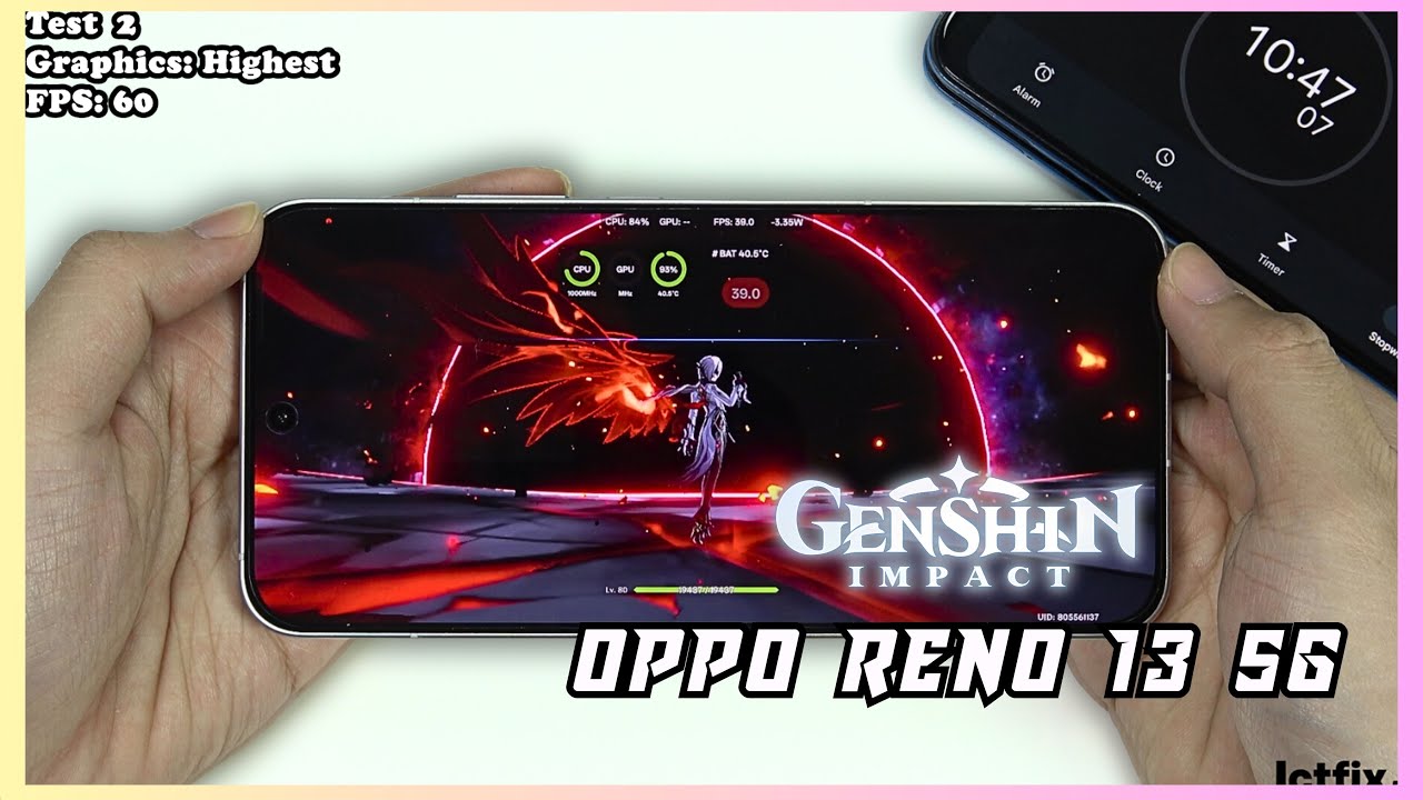 Oppo Reno 13 5G Genshin Impact Gaming test | Dimensity 8350, 120Hz Display