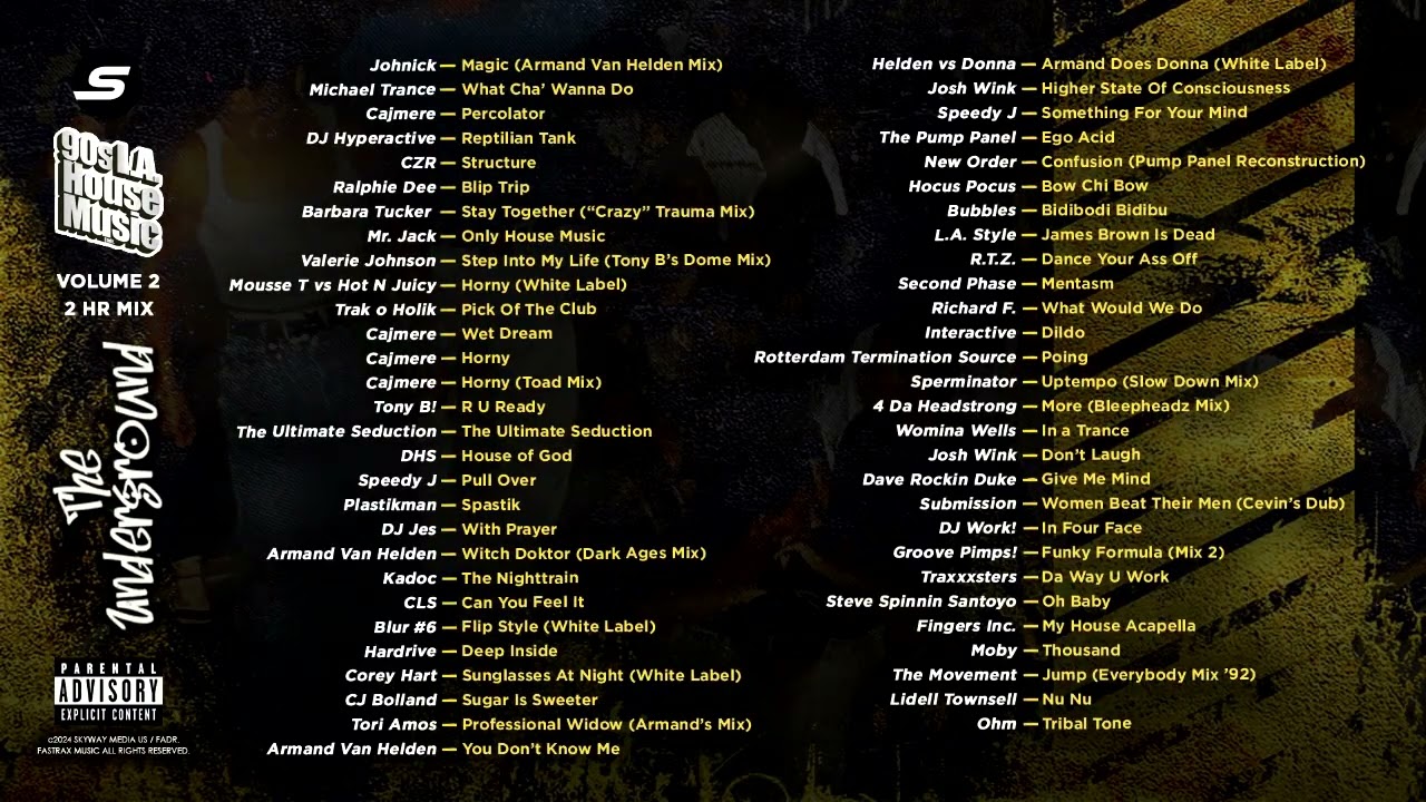 90s L.A. House Music Volume 2 - The Underground