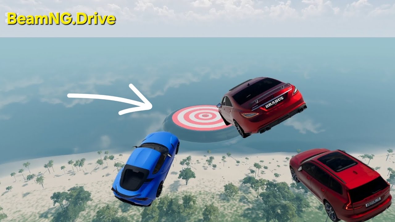 Cars vs Trampoline  Challenge 