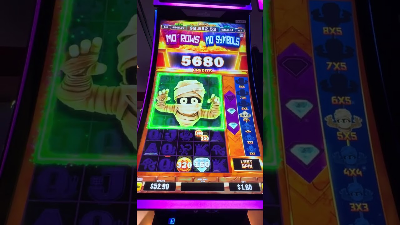 Spooky Link, Mummy ￼Double Bonus Win! Mo Rows & Mo Symbols / Fun Slot Play!