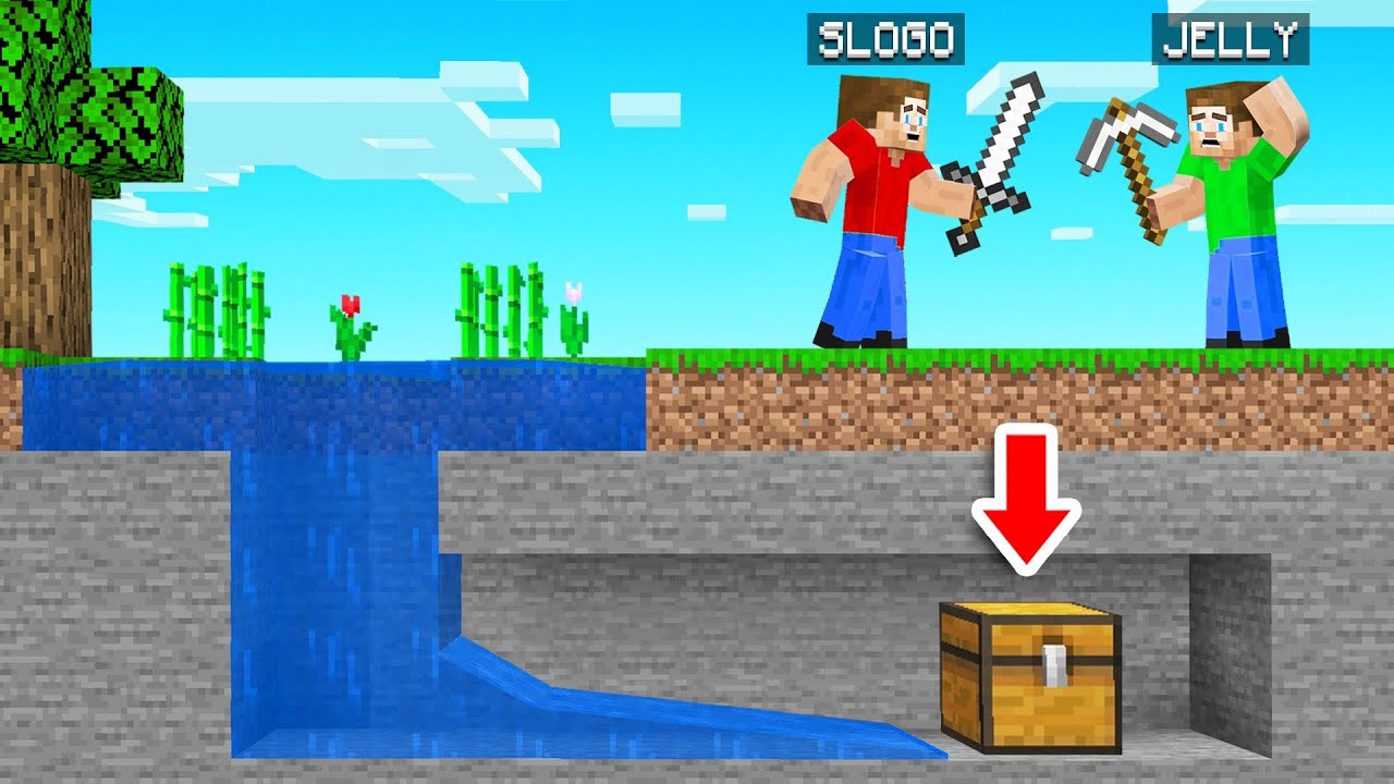 I Hid My SECRET DIAMOND CHEST In JELLY'S Minecraft Server!