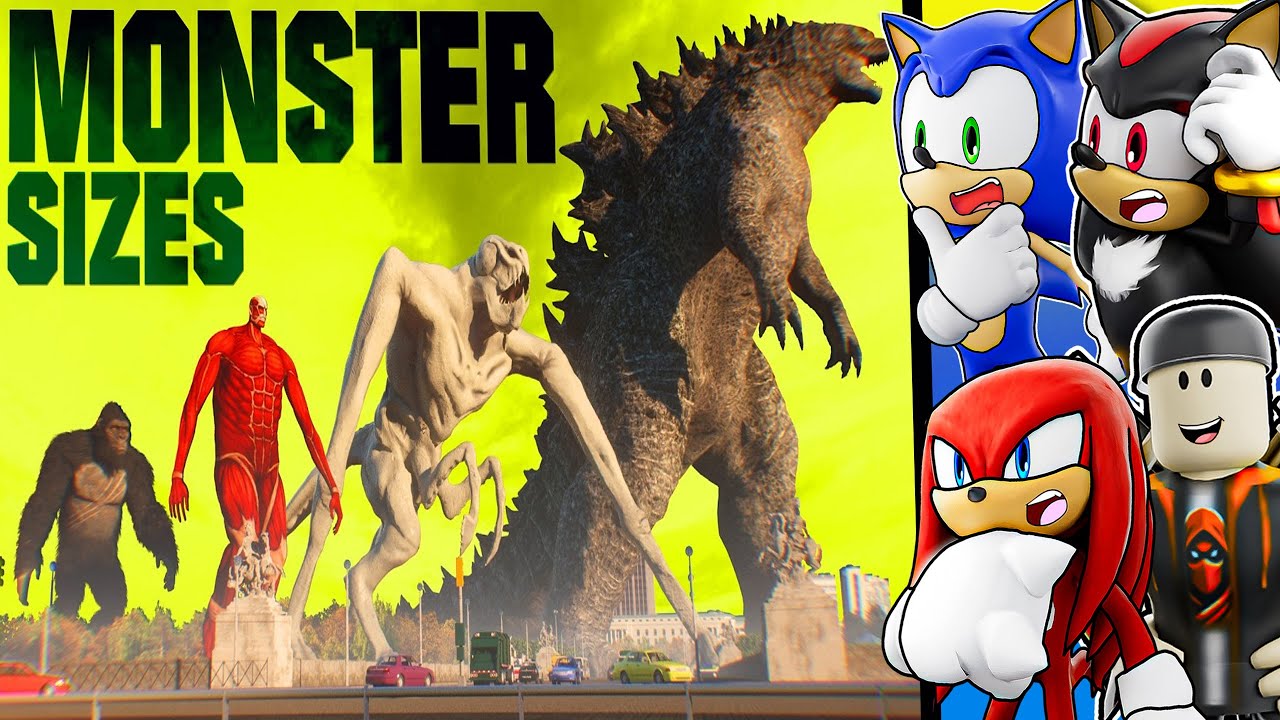 GIANT Monster Size Comparisons But in 1st Person! (Reaction)