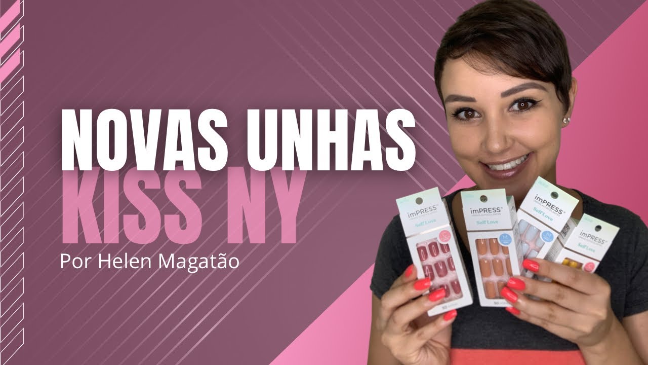 Resenha novas unhas auto colantes Kiss NY - Impress